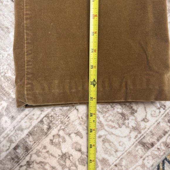 Venezia Womens Suede Feeling Brown Distressed Pant Boho Hipster Low Rise Zip 16R - Picture 10 of 13